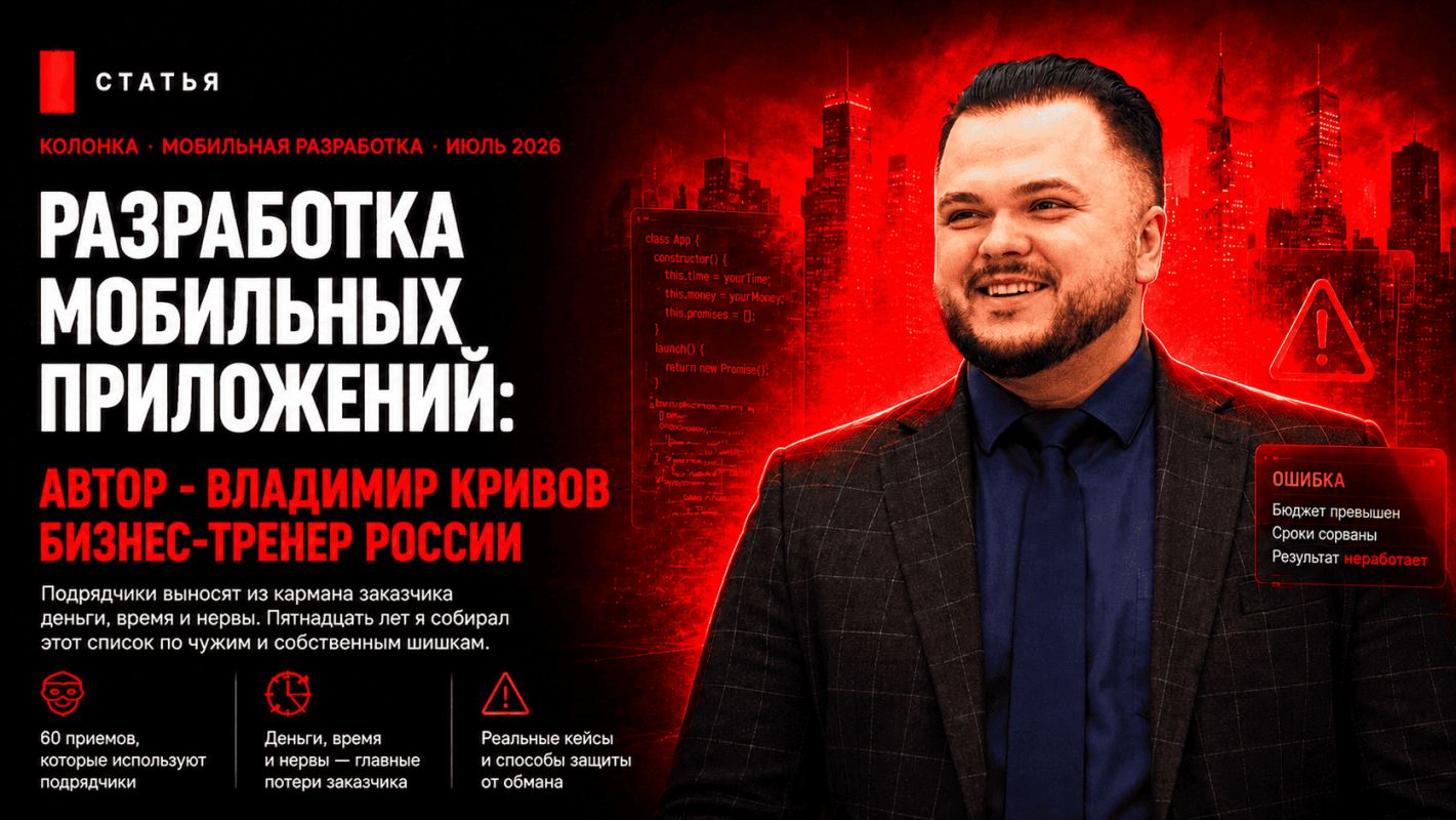 Разработка мобильных приложений: 60 способов обмануть заказчика